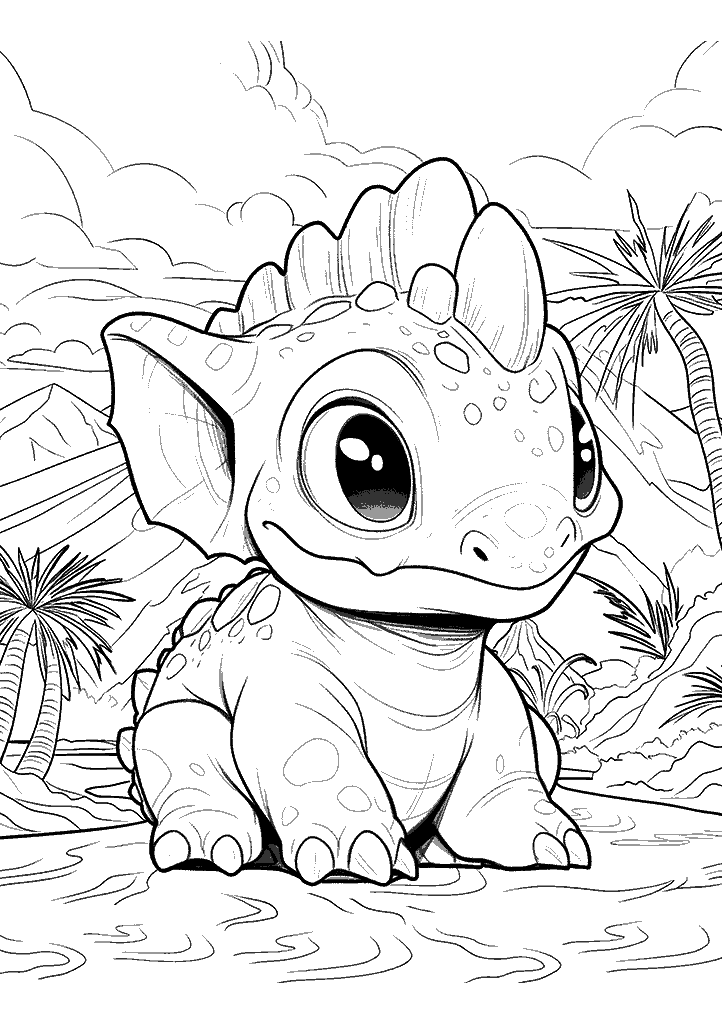 dinossauro para colorir