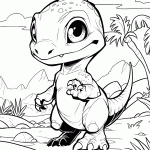 dinossauro para colorir