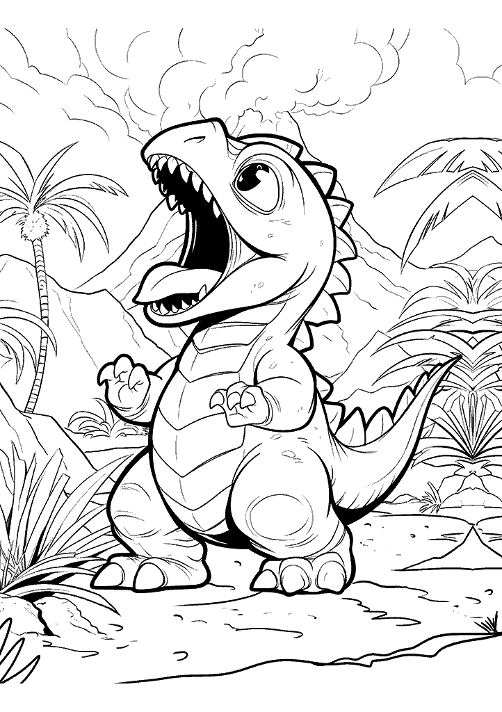 dinossauro para colorir