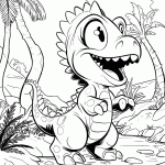 dinossauro para colorir