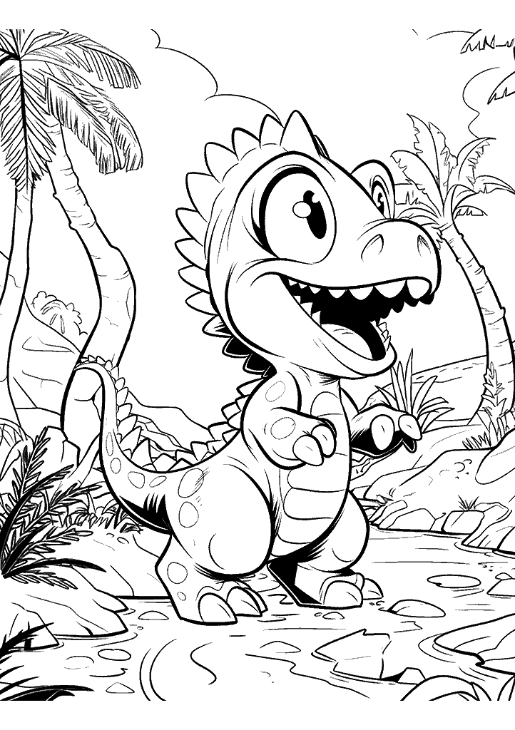dinossauro para colorir