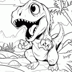 dinossauro para colorir