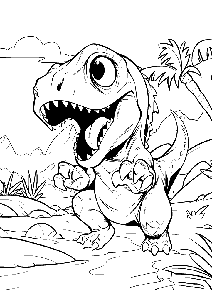 dinossauro para colorir