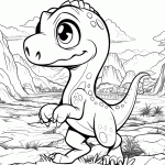 dinossauro para colorir