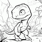 dinossauro para colorir