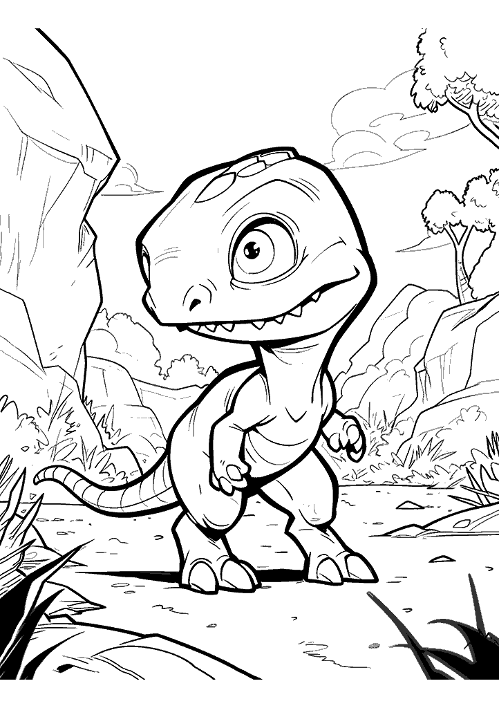 dinossauro para colorir
