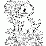 dinossauro para colorir