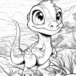 dinossauro para colorir