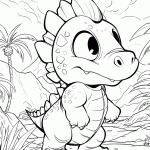 dinossauro para colorir