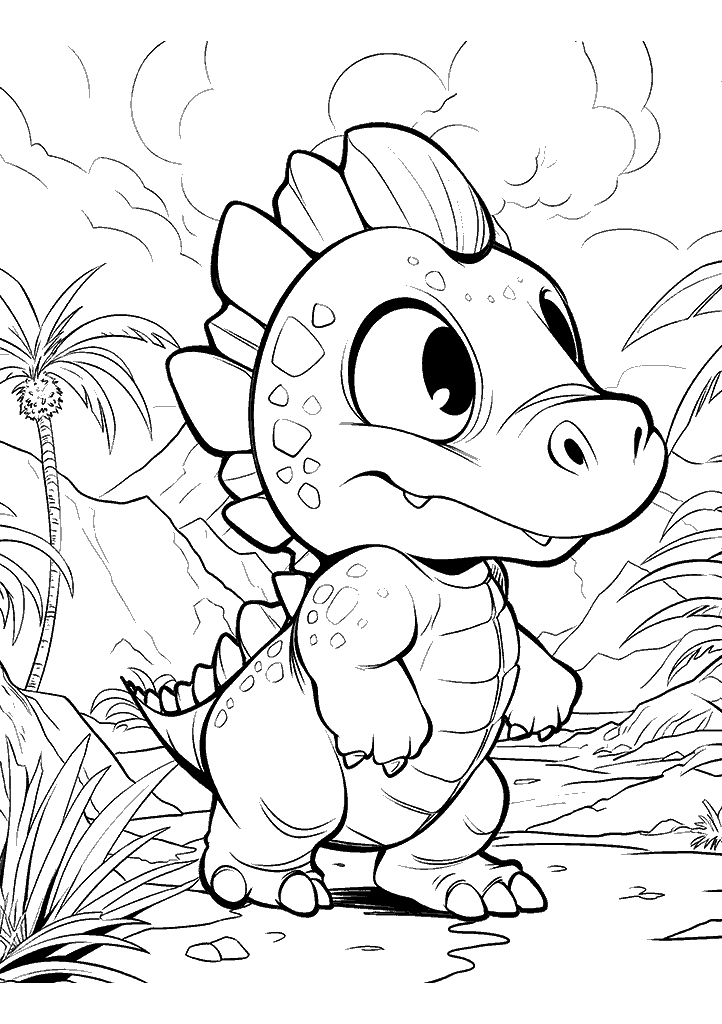 dinossauro para colorir