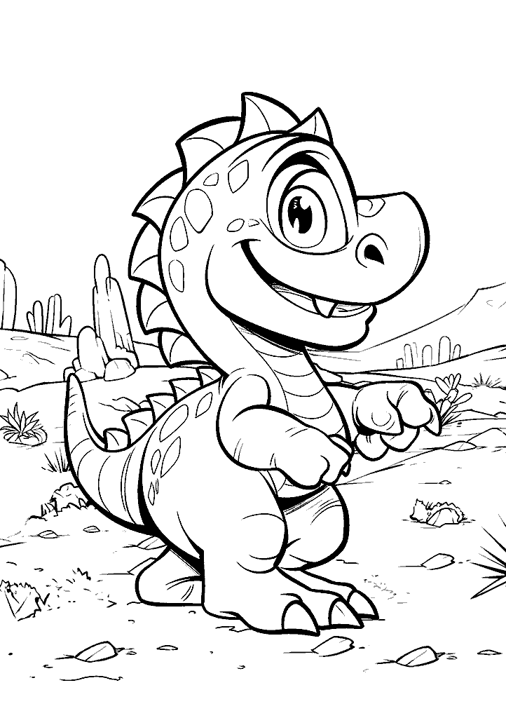 dinossauro para colorir