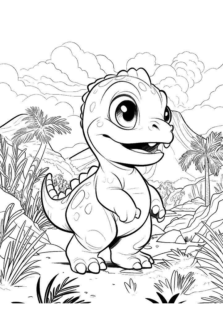 dinossauro para colorir