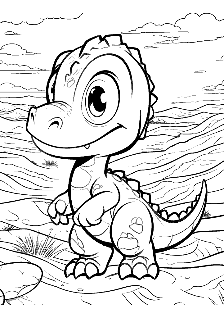 dinossauro para colorir