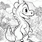 dinossauro para colorir