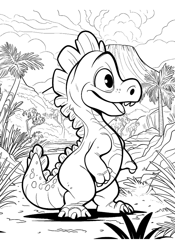 dinossauro para colorir