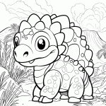 dinossauro para colorir