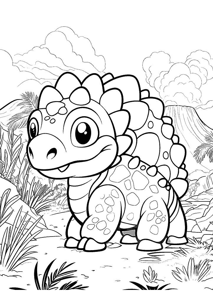 dinossauro para colorir