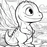 dinossauro para colorir
