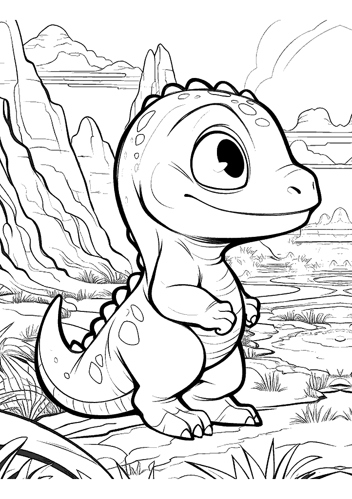 dinossauro para colorir