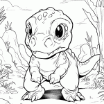 dinossauro para colorir