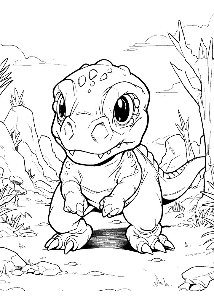 dinossauro para colorir