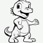 dinossauro para colorir