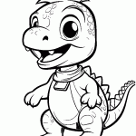 dinossauro para colorir
