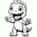dinossauro para colorir