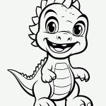 dinossauro para colorir