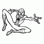 homem aranha para colorir