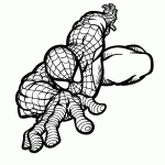 homem aranha para colorir