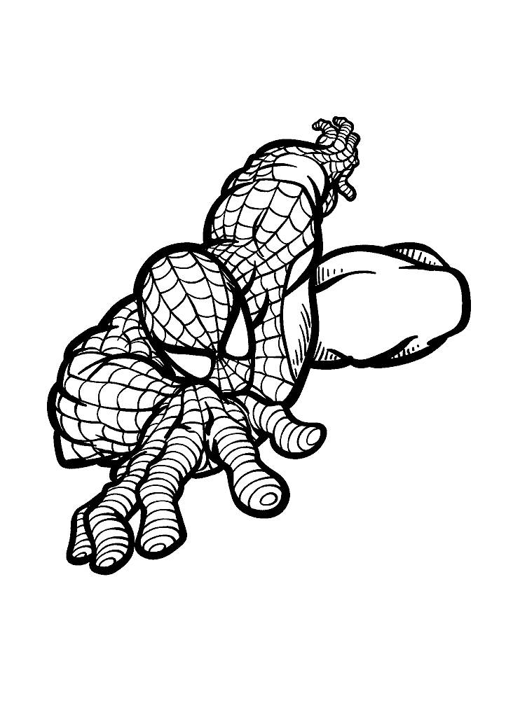 homem aranha para colorir