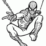 homem aranha para colorir