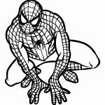 homem aranha para colorir