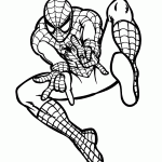homem aranha para colorir