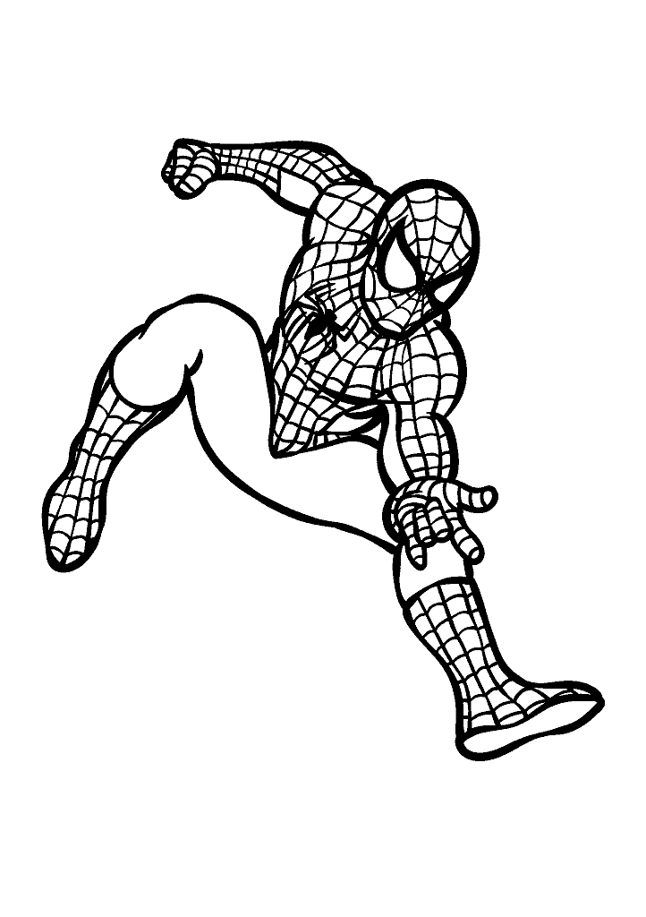 homem aranha para colorir