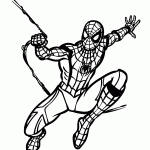 homem aranha para colorir