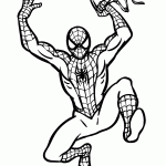 homem aranha para colorir
