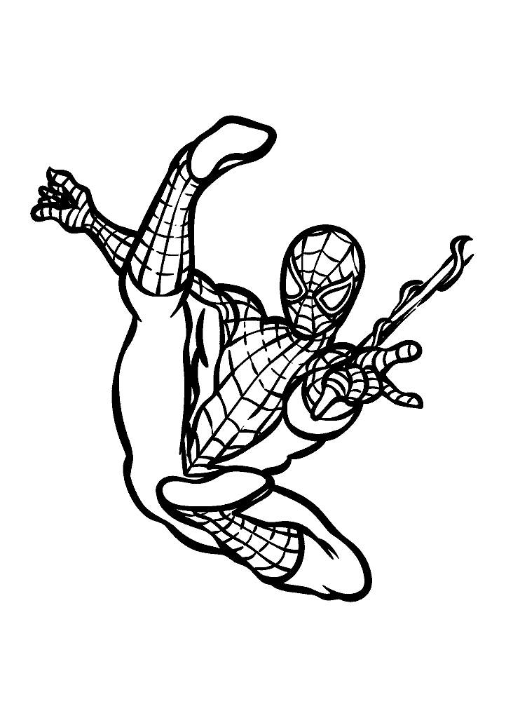 homem aranha para colorir