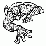 homem aranha para colorir