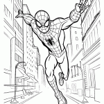 homem aranha para colorir
