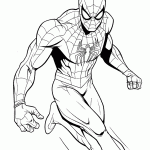 homem aranha para colorir