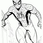 homem aranha para colorir