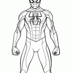 homem aranha para colorir