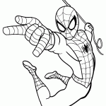 homem aranha para colorir
