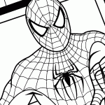 homem aranha para colorir