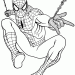 homem aranha para colorir