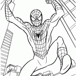 homem aranha para colorir