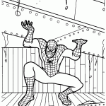 homem aranha para colorir