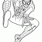 homem aranha para colorir